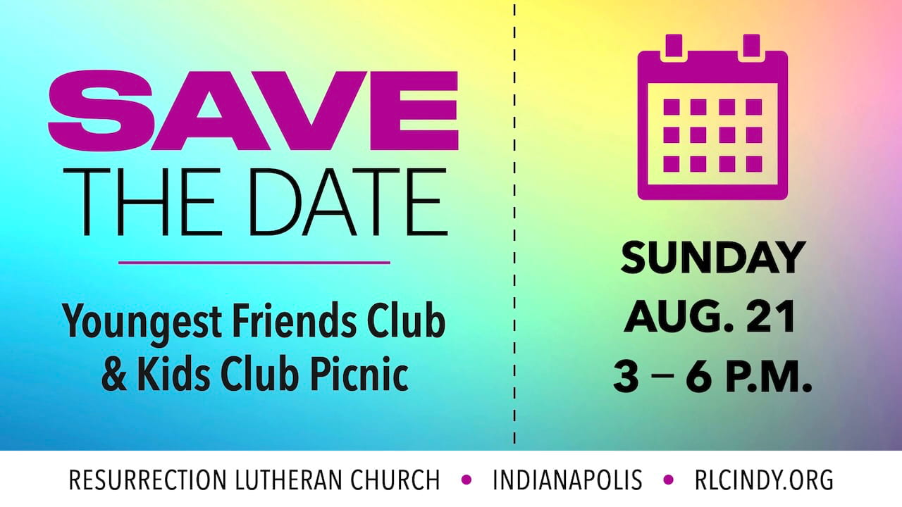 Save the Date for RLC's Youngest Friends Club & Kids Club Picnic on Sunday, Aug. 21 from 3-6 p.m.