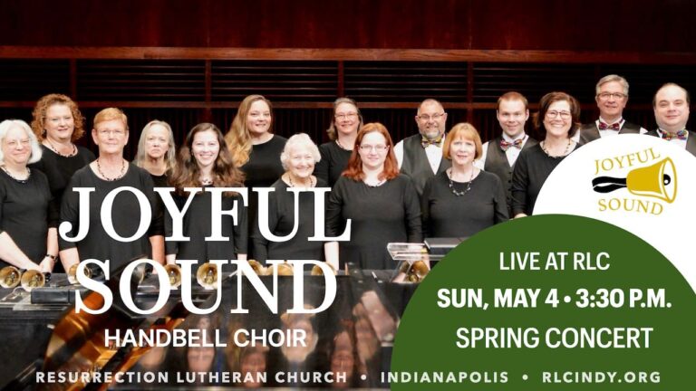 Joyful Sound Handbell Choir Concert at Resurrection Lutheran Church on Sunday, May 4 at 3:30 p.m.