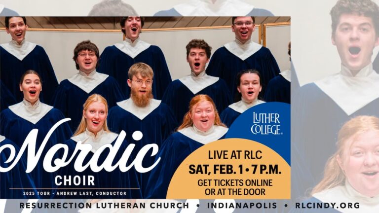 Luther College Nordic Choir Concert at Resurrection Lutheran Church on Saturday, Feb. 1 at 7 p.m. Get tickets online or at the door.