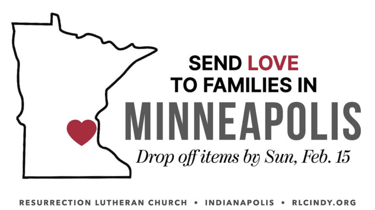 Send love to families in Minneapolis and drop off items by Sun, Feb. 15.