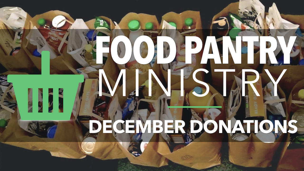 RLC Food Pantry Ministry December Donations