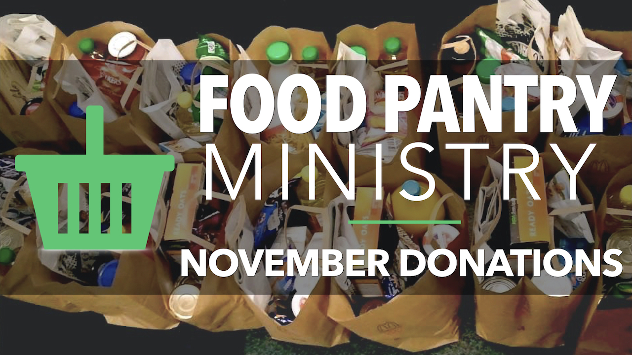 RLC Food Pantry Ministry November Donations